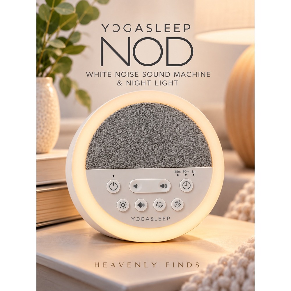 Yogasleep Nod White Noise Sound Machine Night Light White Sleep Timer NIB